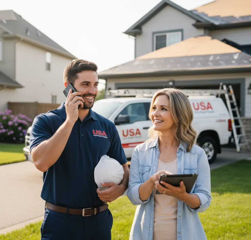 USA Roof Repair Experts customer support in Winterville